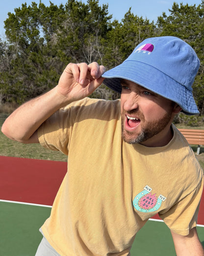 Banyan Blue Stretch Cotton Bucket Hat