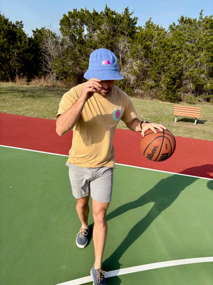 Banyan Blue Stretch Cotton Bucket Hat